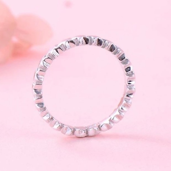 LAST ONE! 925 Sterling Star Eternity Stacking Ring - Picture 5 of 6